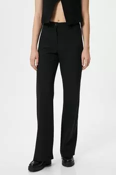 Прямые брюки Koton, черный