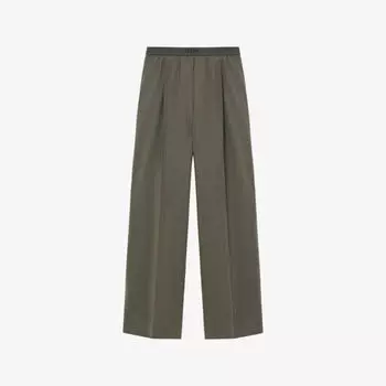 Прямые брюки Loewe с поясом с логотипом, хаки