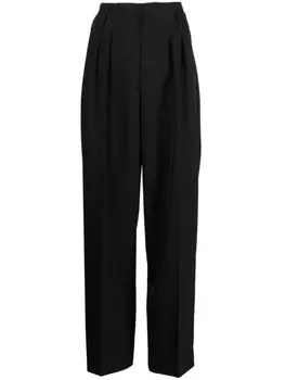 Прямые брюки Maison Kitsun, черный