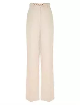 Прямые брюки Matchmaker из соломы Zimmermann, цвет straw