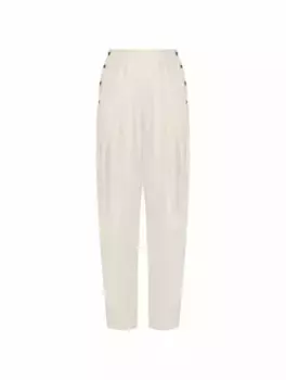 Прямые брюки на пуговицах Loro Piana, бежевый