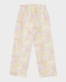 Прямые брюки Off Stamp для девочек Off-White, цвет Multicolor Multi
