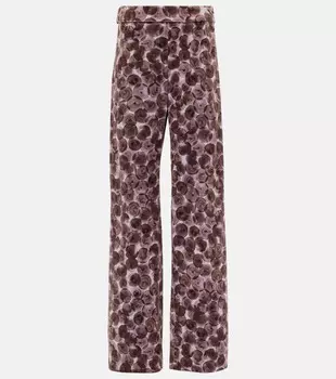 Прямые брюки Pantera из хлопковой смеси Dries Van Noten, цвет mauve