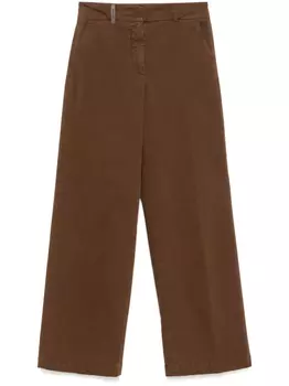 Прямые брюки Peserico, коричневый