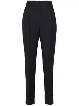 Прямые брюки Prada по фигуре, черный