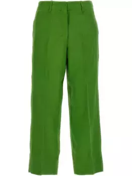Прямые брюки Rebecca MAX MARA, зеленый