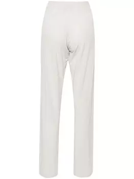 Прямые брюки с эластичным поясом Le Tricot Perugia, серый