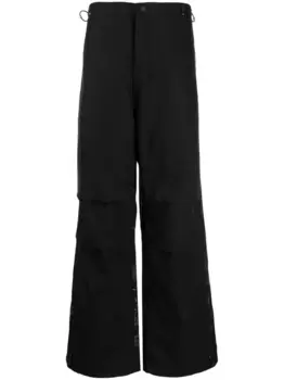 Прямые брюки с эластичным поясом Maharishi, черный