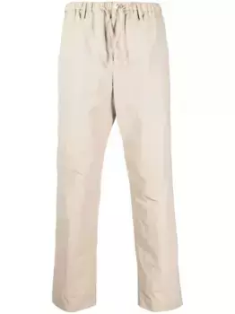 Прямые брюки с эластичным поясом Nanushka, нейтральный