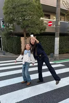 Прямые брюки с цветочным рисунком ZARA, синий