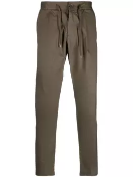 Прямые брюки с кулиской Herno, зеленый