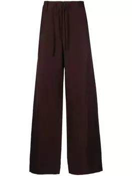 Прямые брюки с кулиской Jacquemus, коричневый