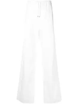 Прямые брюки с кулиской VALENTINO GARAVANI, белый