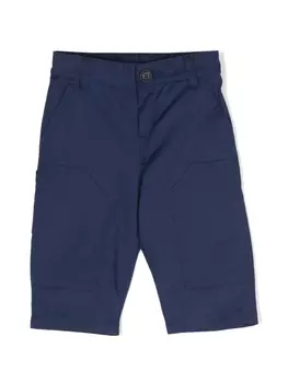 Прямые брюки с логотипом Fendi Kids, синий