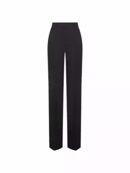 Прямые брюки с логотипом Gucci, черный