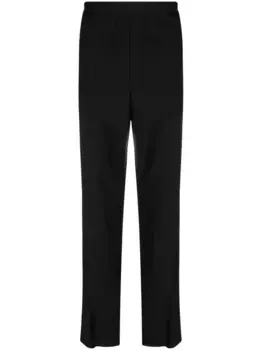 Прямые брюки с логотипом MSGM, черный