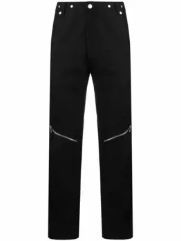 Прямые брюки с молниями HELIOT EMIL, черный