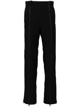 Прямые брюки с молниями Post Archive Faction, черный