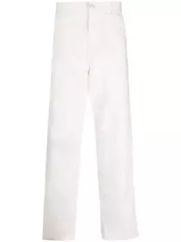 Прямые брюки с нашивкой-логотипом CARHARTT WIP, белый