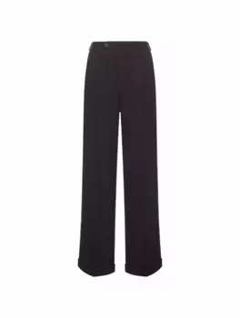 Прямые брюки с отворотами A.P.C., черный