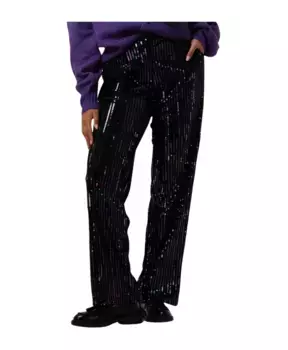 Прямые брюки с пайетками женские Y.A.S, черный
