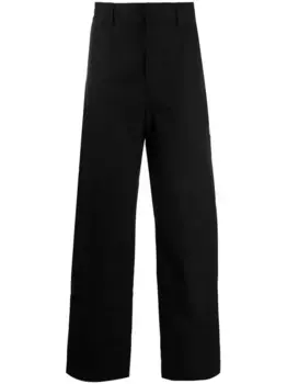 Прямые брюки с полосками Diag OFF-WHITE, черный
