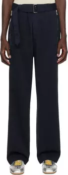 Прямые брюки с поясом Dries Van Noten