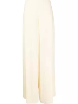 Прямые брюки с разрезами сбоку Erika Cavallini, нейтральный цвет