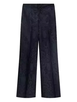 Прямые брюки с узором ETRO, синий