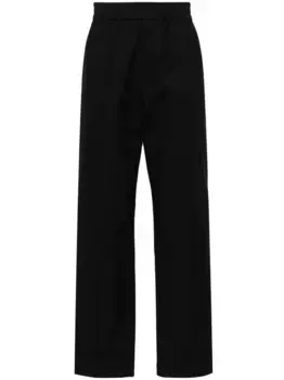 Прямые брюки с V-образным декором VALENTINO GARAVANI, черный