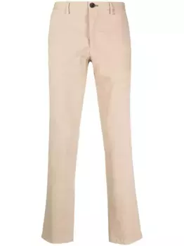 Прямые брюки с вышивкой PS Paul Smith, нейтральный