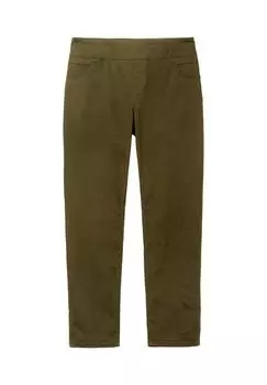 Прямые брюки с высоким эластичным поясом по всему периметру sheego, хаки