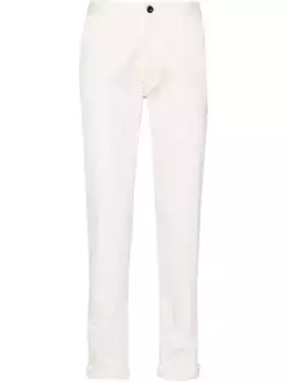 Прямые брюки с заниженной талией Incotex, белый