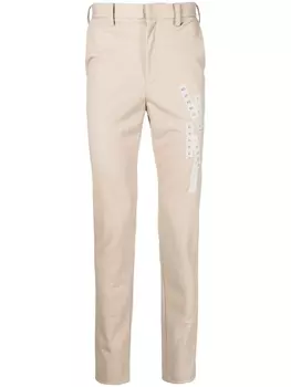 Прямые брюки с завышенной талией Doublet, коричневый