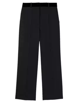 Прямые брюки Sandro, черный