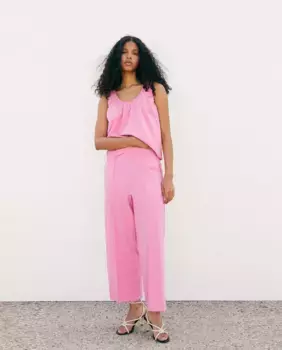 Прямые брюки Sfera, розовый