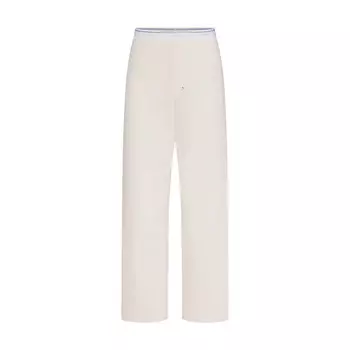 Прямые брюки SKIMS Cotton Rib, цвет Marble Stripe