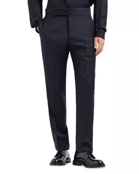 Прямые брюки-смокинг Emporio Armani, синий