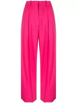 Прямые брюки со складками Alysi, розовый