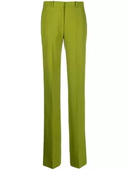 Прямые брюки со складками Del Core, зеленый