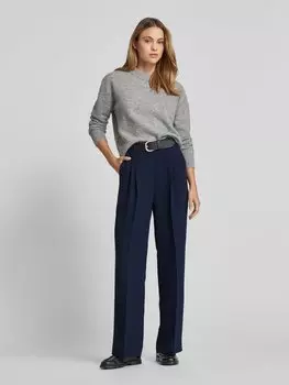 Прямые брюки со складками и шлевками для ремня Rich & Royal