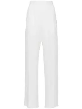 Прямые брюки со складками Lanvin, белый