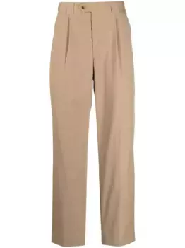 Прямые брюки со складками Paul Smith, нейтральный