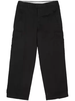 Прямые брюки со складками PT Torino, черный