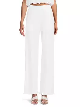 Прямые брюки со складками Renee C., белый