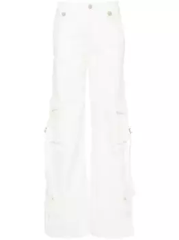 Прямые брюки средней посадки Blugirl, белый