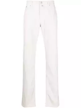 Прямые брюки средней посадки JACOB COHEN, белый