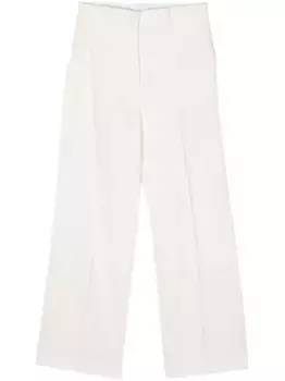 Прямые брюки средней посадки Lanvin, белый