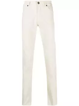 Прямые брюки средней посадки PT Torino, нейтральный