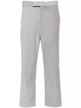 Прямые брюки средней посадки Thom Browne, серый